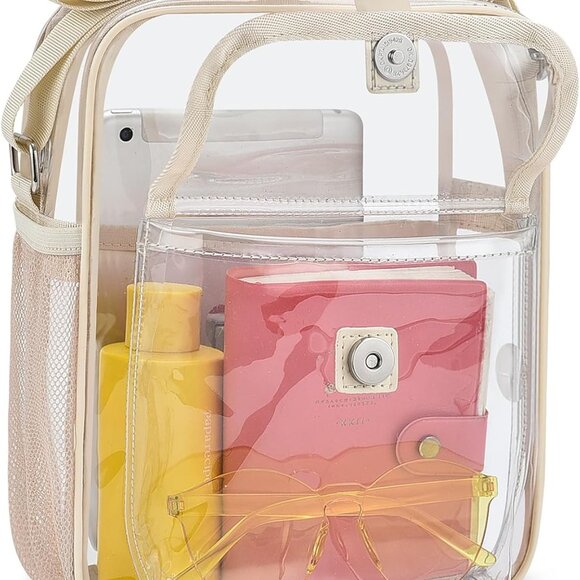 Clear Crossbody Bag for Stadium Events & Concerts - Adjustable Shoulder Strap Pu - Picture 8 of 8